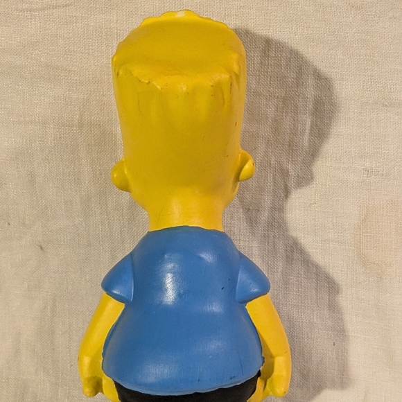 Bart Simpson Ceramic Figurine 90s Handpainted Cartoon Character Vintage Art 9" - Picture 3 of 16